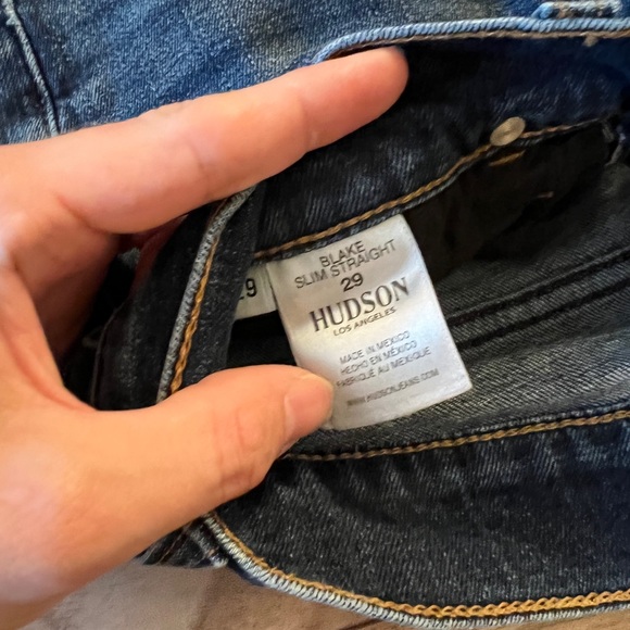 Hudson Dark Blue Jeans Slim Straight 29 - Picture 5 of 9